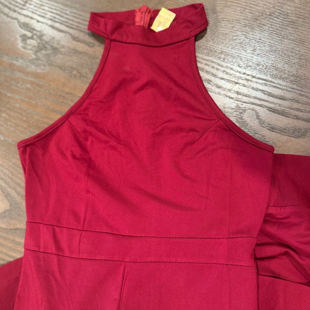Burgundy Body Con Gown! Perfect Condition